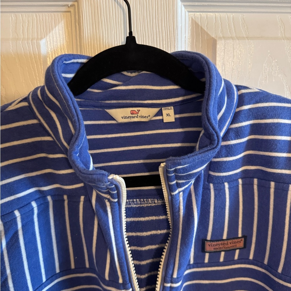 Women’s Vineyard Vines Blue Striped Sweater - Picture 2 of 3